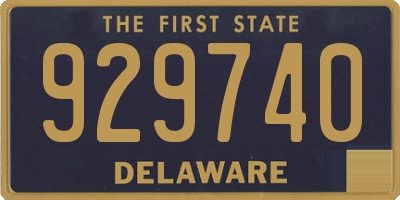 DE license plate 929740