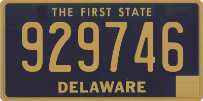 DE license plate 929746