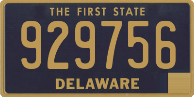DE license plate 929756