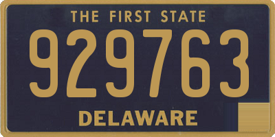 DE license plate 929763