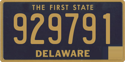 DE license plate 929791