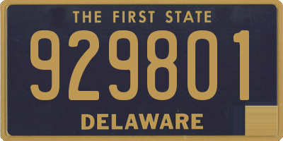 DE license plate 929801
