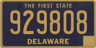 DE license plate 929808