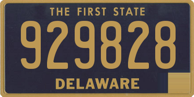 DE license plate 929828