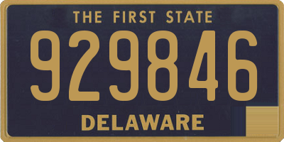 DE license plate 929846