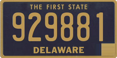 DE license plate 929881