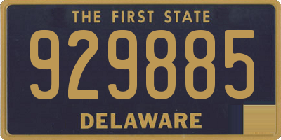 DE license plate 929885