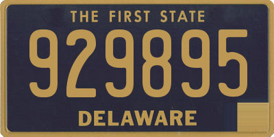 DE license plate 929895