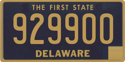 DE license plate 929900