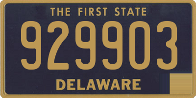 DE license plate 929903