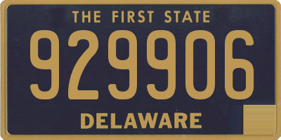 DE license plate 929906