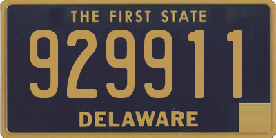 DE license plate 929911