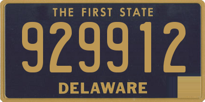 DE license plate 929912