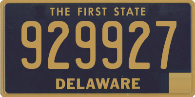 DE license plate 929927