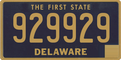 DE license plate 929929