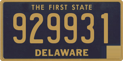 DE license plate 929931