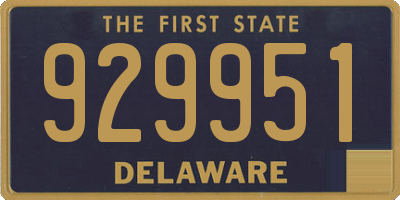 DE license plate 929951