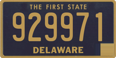 DE license plate 929971