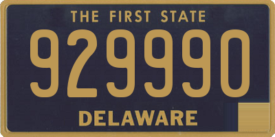 DE license plate 929990