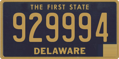 DE license plate 929994