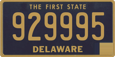 DE license plate 929995