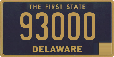 DE license plate 93000