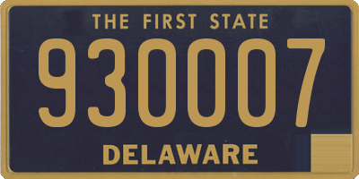 DE license plate 930007