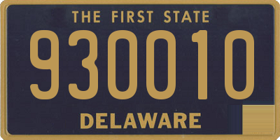 DE license plate 930010
