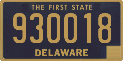 DE license plate 930018