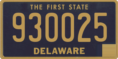 DE license plate 930025
