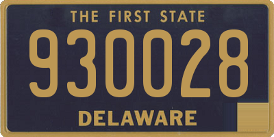 DE license plate 930028