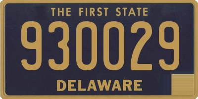 DE license plate 930029
