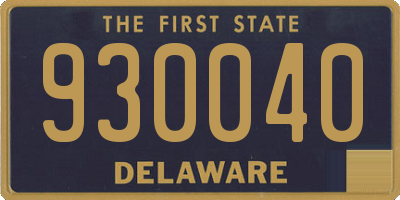 DE license plate 930040