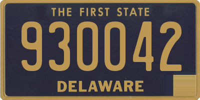 DE license plate 930042