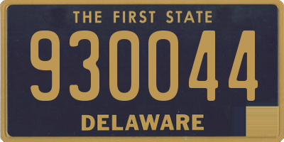 DE license plate 930044