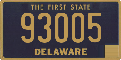 DE license plate 93005