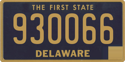 DE license plate 930066