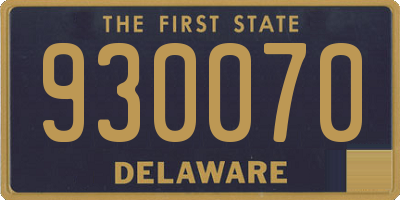 DE license plate 930070