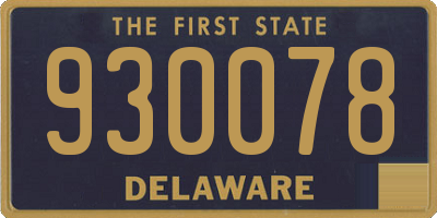 DE license plate 930078