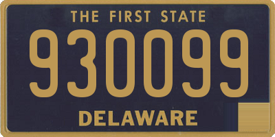 DE license plate 930099