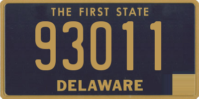 DE license plate 93011