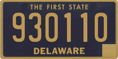 DE license plate 930110