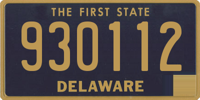 DE license plate 930112
