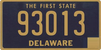 DE license plate 93013