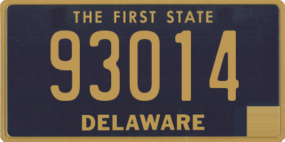 DE license plate 93014
