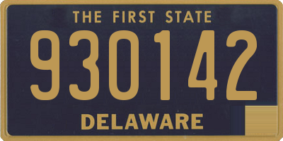 DE license plate 930142