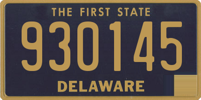 DE license plate 930145