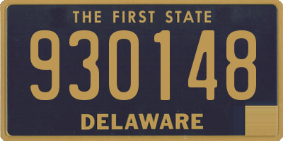 DE license plate 930148