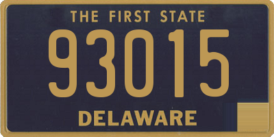 DE license plate 93015