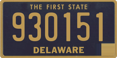 DE license plate 930151